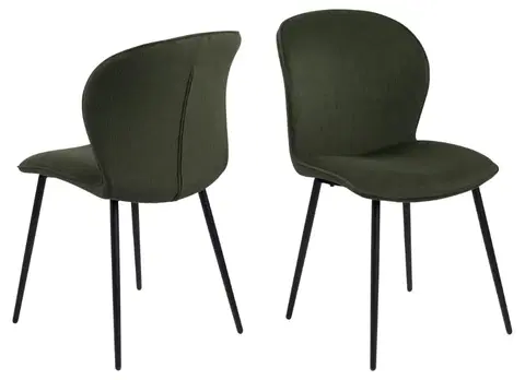 Židle Actona Jídelní židle Evelyn olivově zelená