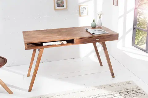 Stylové a luxusní pracovní a psací stoly Estila Designový psací stůl Retro 120 cm