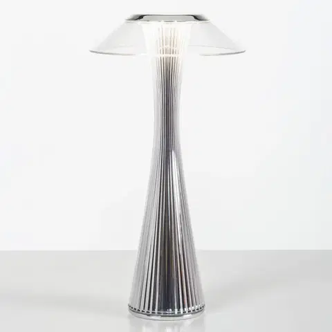 Stolní lampy na noční stolek Kartell Kartell Space - LED designová stolní lampa, chrom