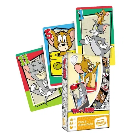 Hračky společenské hry LAUKO - Karty Černý Petr Tom a Jerry