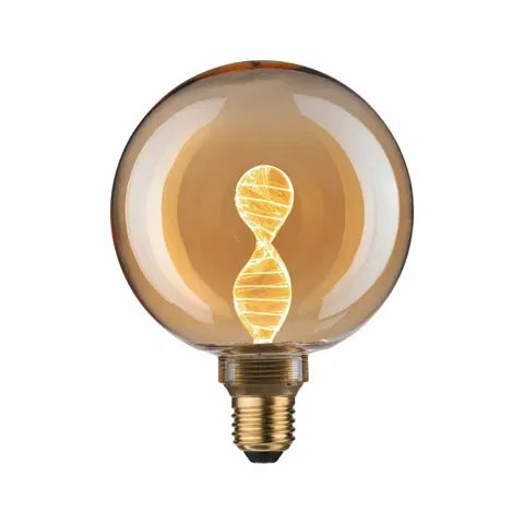 LED žárovky PAULMANN Inner Glow Edition LED Globe Helix E27 230V 3,5W 1800K zlatá