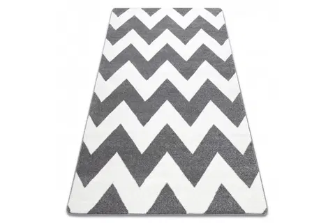 Koberce a koberečky Dywany Lusczow Kusový koberec SKETCH CRAIG šedý / bílý - Cikcak, velikost 180x270