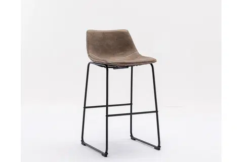 Barové židle LuxD Designová barová židle Alba taupe