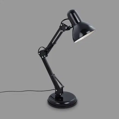 Stolní lampy kancelářské Briloner Stolní lampa Pixa, nastavitelná, E14, černá
