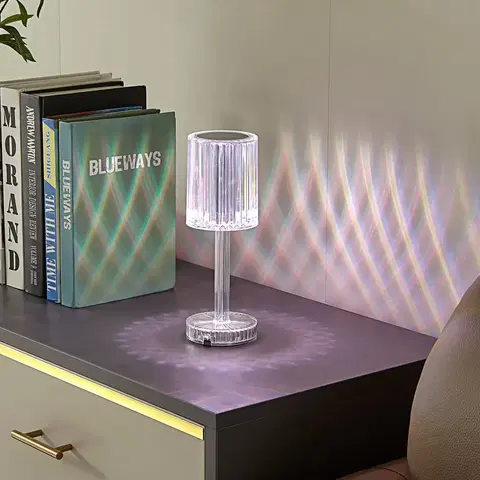 Stolní lampy Lindby Lindby Louane LED stolní lampa na baterie RGB