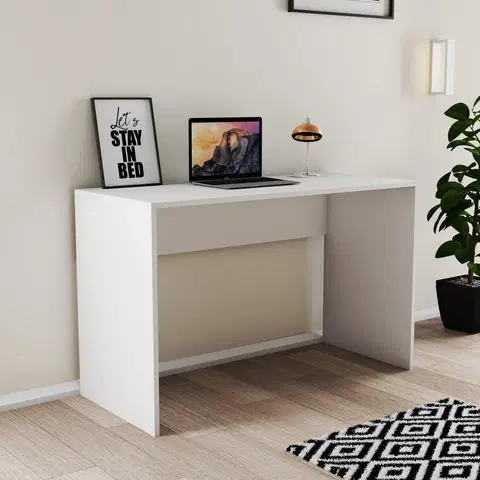 Kancelářské a psací stoly Psací stůl SILENCE bílý