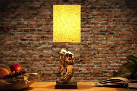 Stolní lampy LuxD 17118 Stolní lampa REST béžová
