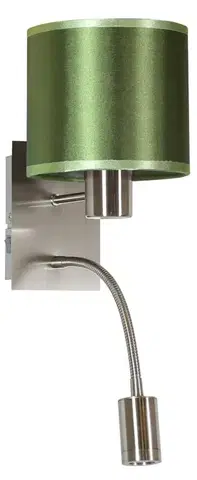 LED osvětlení Nástěnná lampa SYLWANA Candellux Zelená