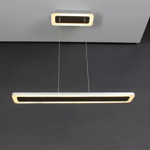 Závěsná světla Eco-Light LED závěsné světlo Solaris 3-step-dim 70cm stříbro