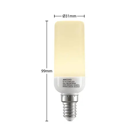 LED žárovky Arcchio Arcchio LED žárovka tvar trubice E14 4,5W 3000K