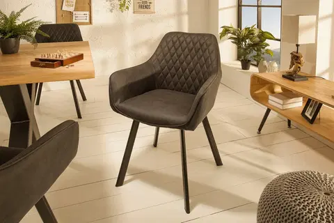 Luxusní jídelní židle Estila Moderní stylová židle Ventura 59cm