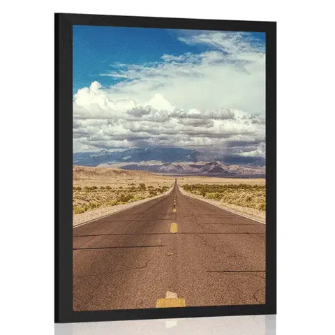 Příroda Plakát cesta v poušti