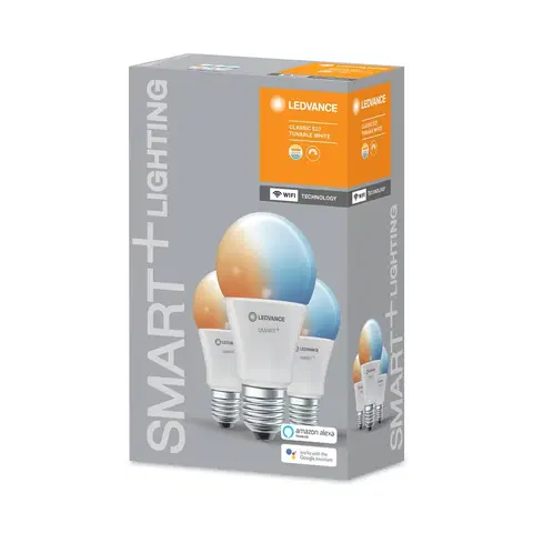Chytré žárovky LEDVANCE SMART+ LEDVANCE SMART+ WiFi E27 9W Classic CCT 3ks