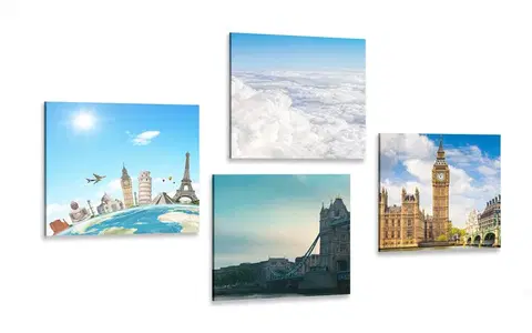 Sestavy obrazů Set obrazů výlet do Londýna