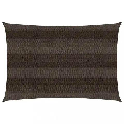 Stínící textilie Stínící plachta obdélníková HDPE 2,5 x 3,5 m Dekorhome Hnědá