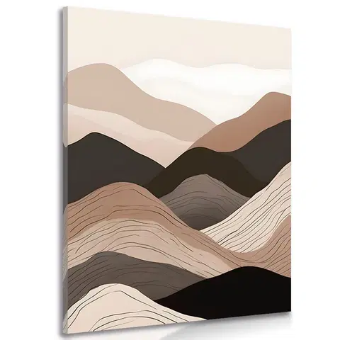 Obrazy abstraktní tvary Obraz abstraktní tvary hory