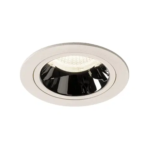 LED podhledová svítidla SLV BIG WHITE NUMINOS DL M vnitřní LED zápustné stropní svítidlo bílá/chrom 4000 K 20° včetně listových pružin 1003903