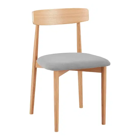 Židle do jídelny Židle Noah Dubové Dřevo/šedá