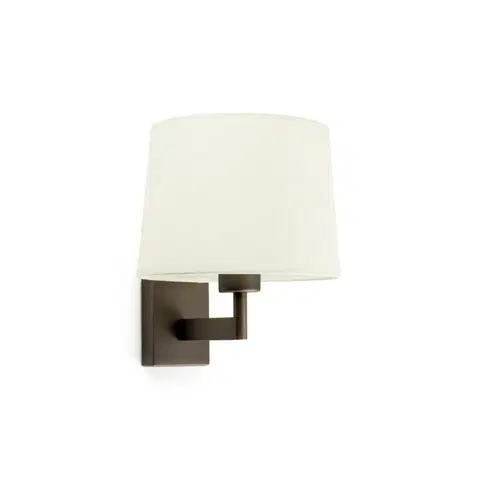 Nástěnná svítidla s látkovým stínítkem FARO ARTIS nástěnná lampa, bronzová/béžová