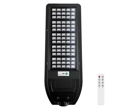 LED osvětlení  LED Solární pouliční lampa VIA 200W/20000 mAh 3,2V 6000K IP54 + dálkové ovládání 