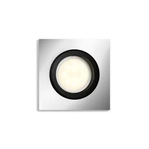 Chytré osvětlení Hue White Ambiance Stropní podhledové svítidlo Philips Milliskin BT 50421/48/P9 LED GU10 5W 350lm 2200-6500K 230V, hliníkové hranaté s Bluetooth