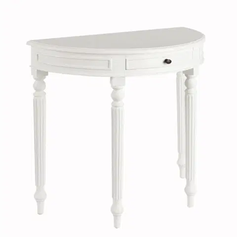 Psací stoly, boční stolky a konzoly Boční stolek Anabell bílý