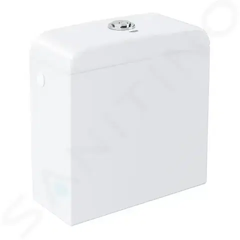 Záchody GROHE Euro Ceramic Splachovací nádrž, 382x171 mm, boční napouštění, alpská bílá 39333000