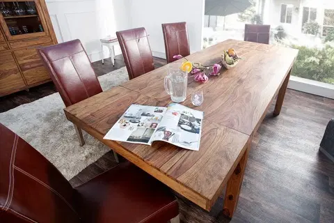 Designové a luxusní jídelní stoly Estila Stylový roztahovací stůl Massive 160-240cm