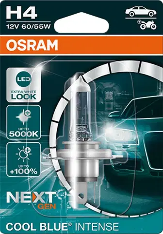 Autožárovky OSRAM H4 64193CBN-01B COOL BLUE INTENSE Next Gen, 60/55W, 12V, P43t blistr