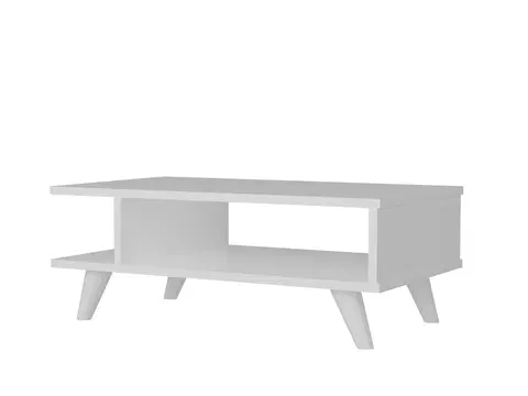 Konferenční stolky Kalune Design Konferenční stolek Titus bílý