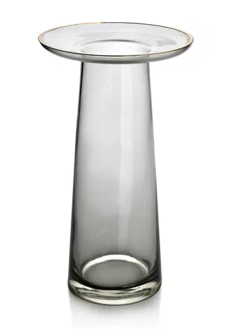 Dekorativní vázy Mondex Váza Serenite 25 cm šedá