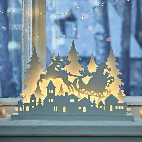 Svíčky a světelné dekorace Zimní krajina s LED diodami