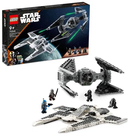 Hračky LEGO LEGO - Star Wars 75348 Mandaloriánská stíhačka třídy Fang proti TIE Interceptoru
