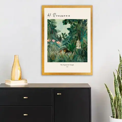 Obrazy Dekorativní obraz Rousseau DŽUNGLE Polystyren 55x75cm