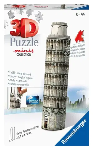 Hračky puzzle RAVENSBURGER - Mini Budova - Šikmá Věž V Pise 54 Dílků