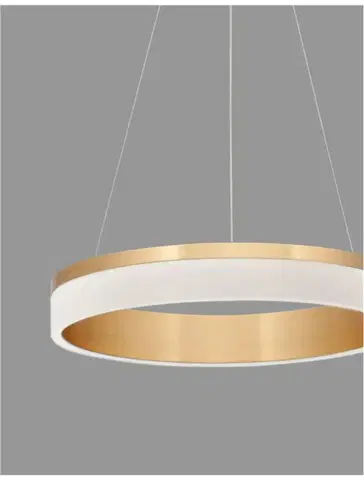 Designová závěsná svítidla NOVA LUCE závěsné svítidlo COURTEZ bronzový hliník a akryl LED 30W 230V 3000K IP20 9818482