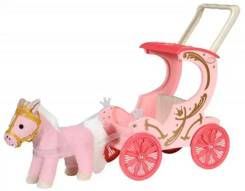 Hračky panenky ZAPF CREATION - Baby Annabell Little Sweet Kočár s poníkem