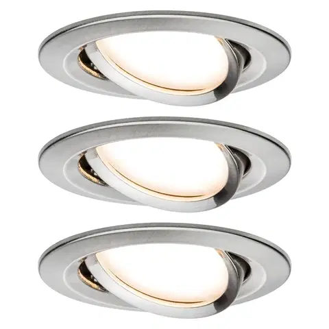 Podhledové světlo Paulmann Paulmann Nova LED spot 3ks naklápěcí, železo