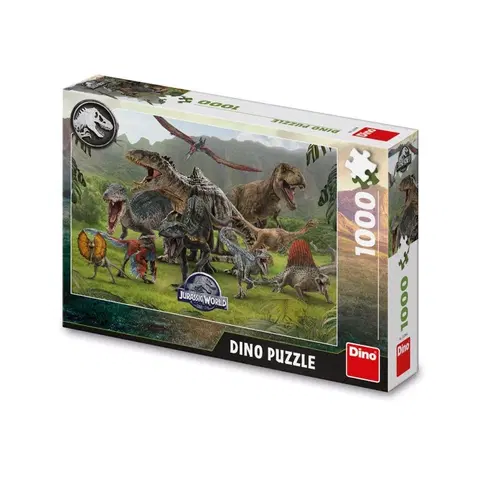 Hračky puzzle DINO - Jurský Svět 1000 Puzzle