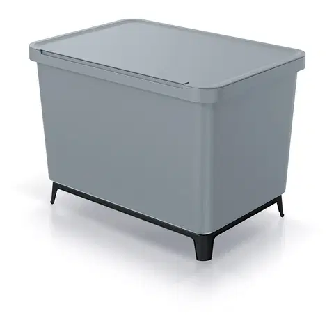 Odpadkové koše Prosperplast Odpadkový koš SYSTEMO 2x10 L + 23 L šedý