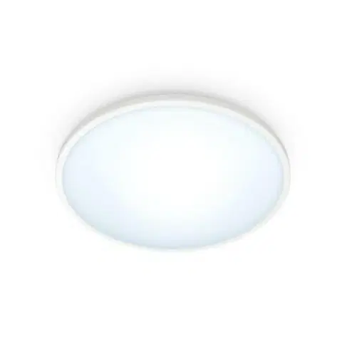 Chytré osvětlení Philips LED Stropní přisazené svítidlo WiZ Superslim 8719514337978 14W 1300lm 2700-6500K IP20 24,2cm bílé, stmívatelné