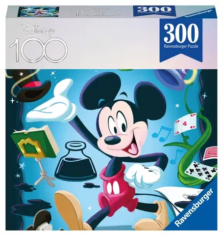 Hračky puzzle RAVENSBURGER - Disney 100 let: mickey 300 dílků