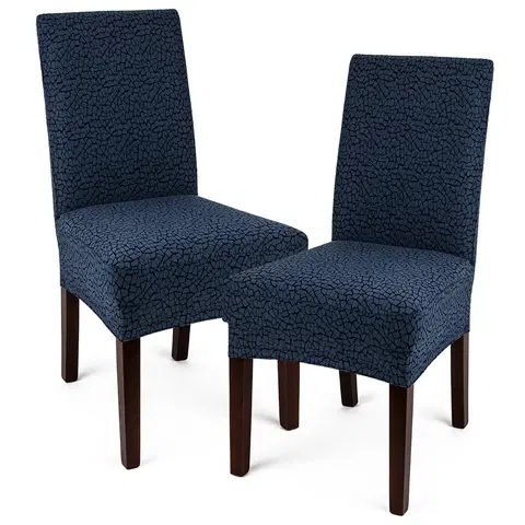 Doplňky do ložnice 4Home Multielastický potah na židli Comfort Plus modrá, 40 - 50 cm, sada 2 ks