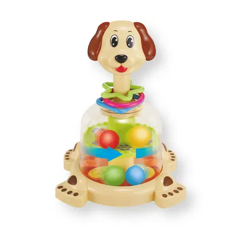 Hračky Rappa Hračka s kuličkami Pes, 26 cm