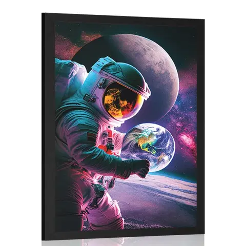 Astronauti Plakát astronaut na vesmírné výpravě