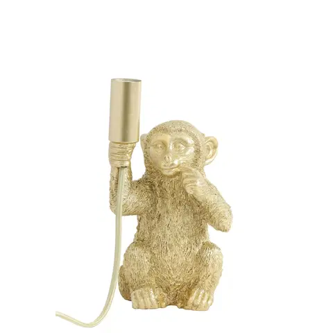 Lampy Zlatá stolní lampa s opičkou Monkey XS - 13*12*23 cm/40W Light & Living 1863385