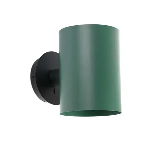 Moderní nástěnná svítidla FARO GUADALUPE nástěnná lampa, černá/zelená