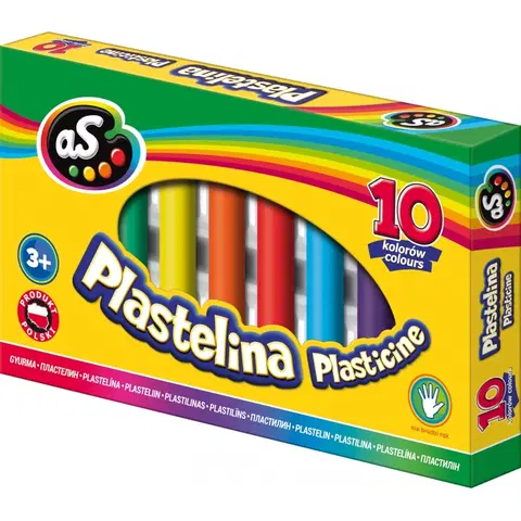 Hračky ASTRA - AS Školní plastelína 10 barev, 303219002