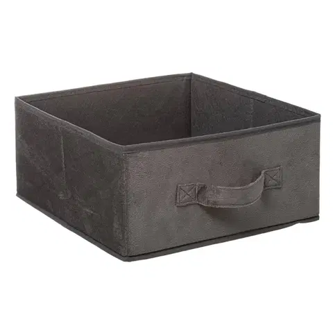Úložné boxy DekorStyle Úložný textilní box Volk 31x15 cm šedý