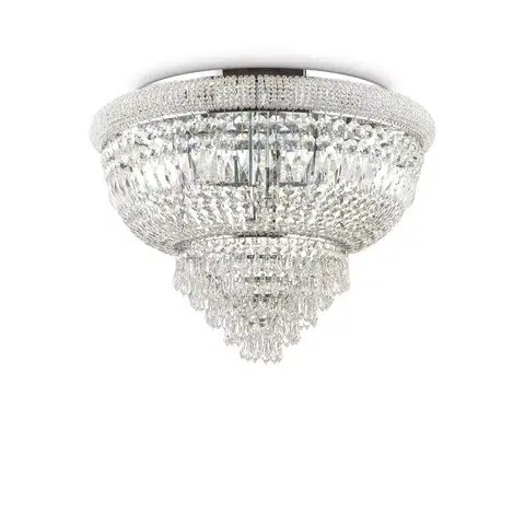 Moderní stropní svítidla Přisazené stropní svítidlo Ideal Lux Dubai PL24 Cromo 243566 E14 24x40W IP20 78cm chromové